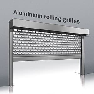 Aluminium rolling grilles